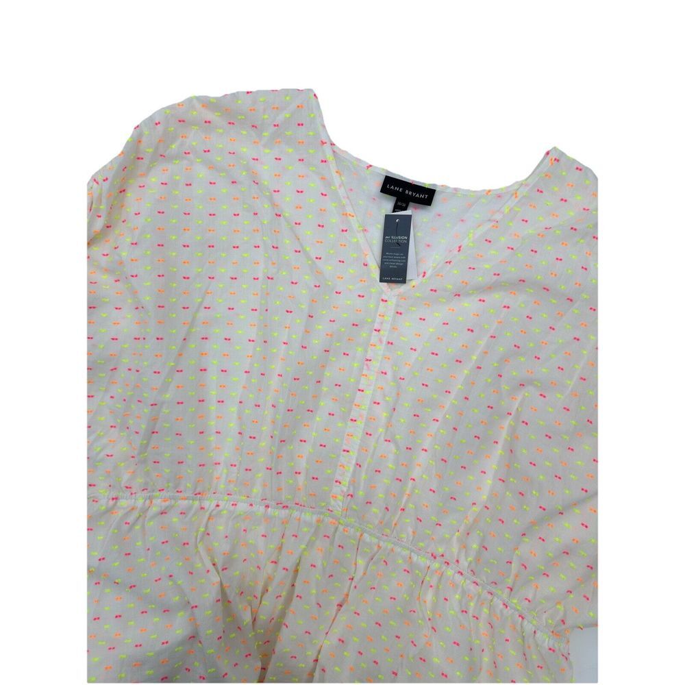 Lane Bryant Textured Dolman-Sleeve Peplum Top Women's‎ Plus Size 26/28 NEW